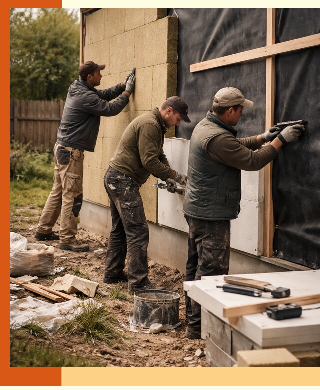 Утепление дачного дома под ключ в донском