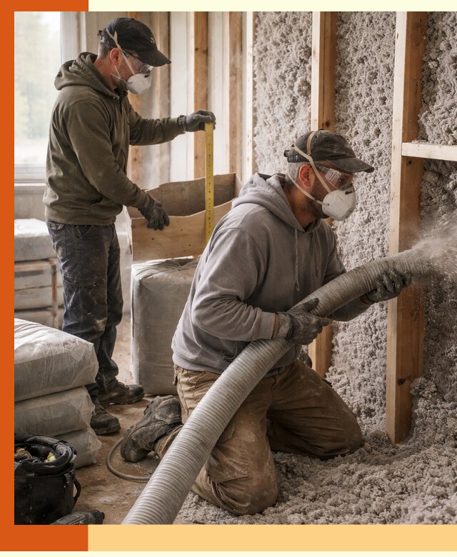 Утепление таунхауса эковатой в донском для максимально теплых стен