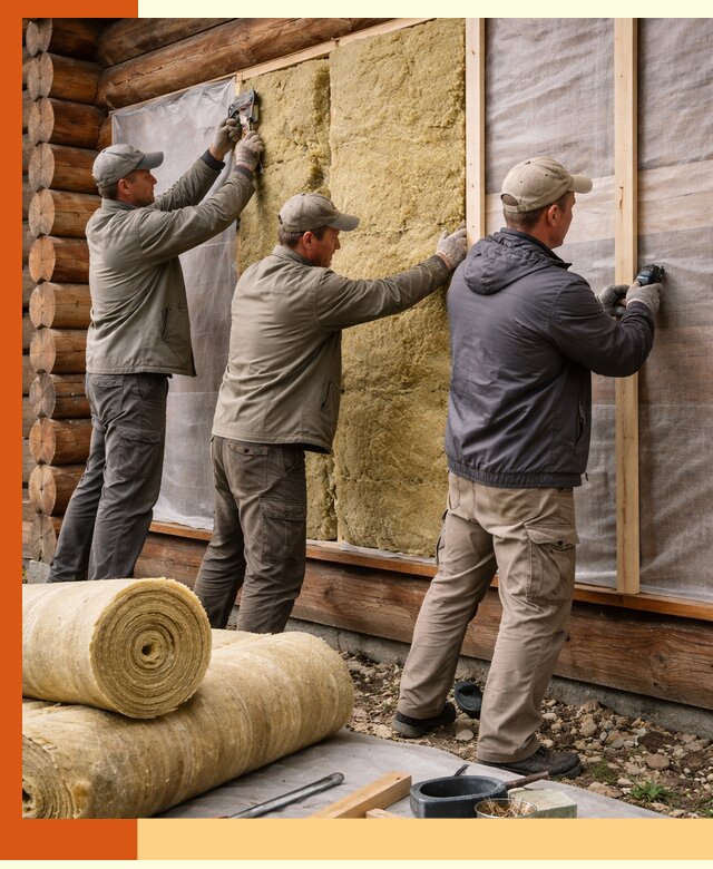 Утепление деревянного дома в донском эффективными технологиями