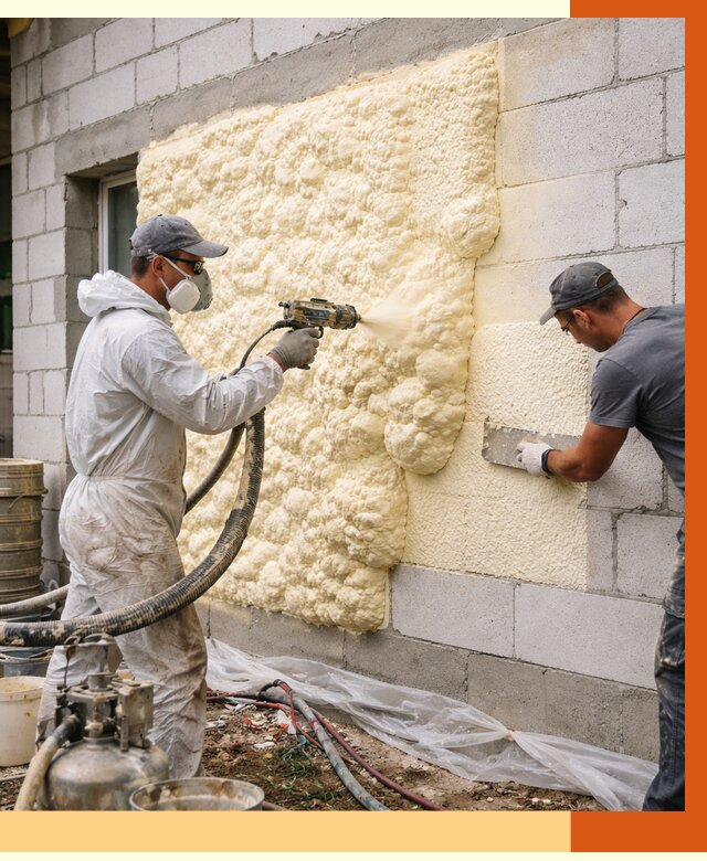 Утепление дома из газобетона ППУ в донском от 4863 руб./м² под ключ | ТепломастерДнс