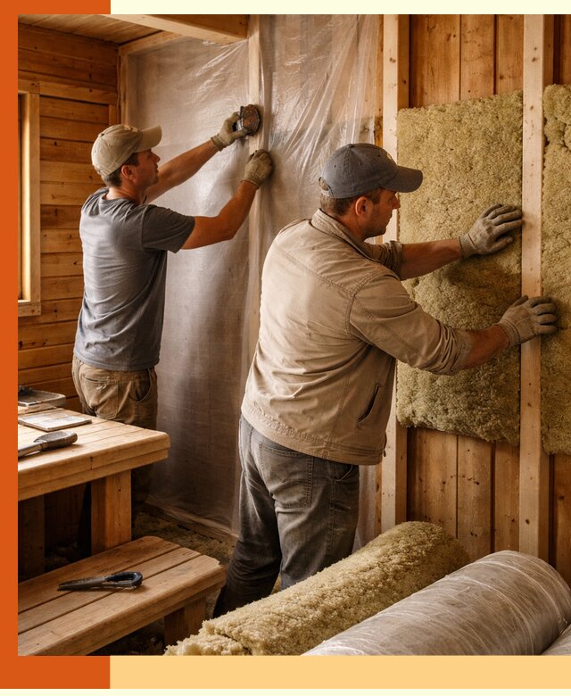 Утепление бани изнутри в донском качественно и недорого