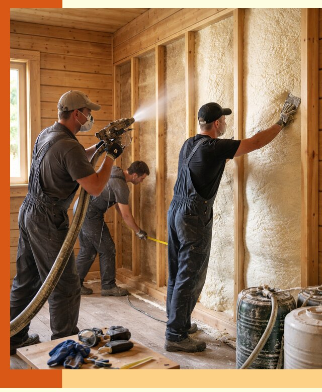 Утепление бани пенополиуретаном (ППУ) в донском