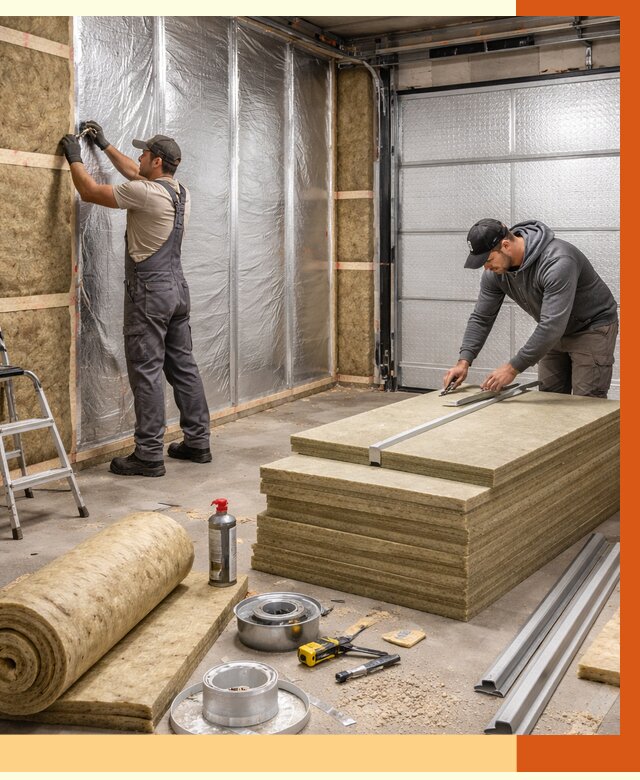 Утепление гаража в донском от 4559 руб/м2 — комплексное утепление ворот и стен | ТепломастерДнс