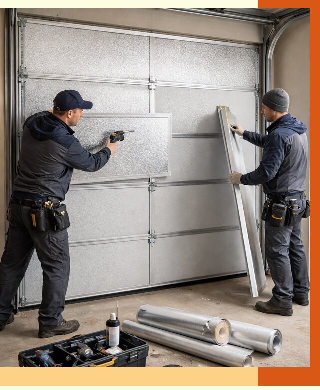 Утепление гаражных ворот в донском от 7954 руб/м2 — надежно и быстро | ТепломастерДнс