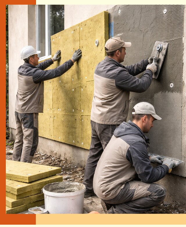 Утепление фасада под штукатурку в донском — энергоэффективная технология