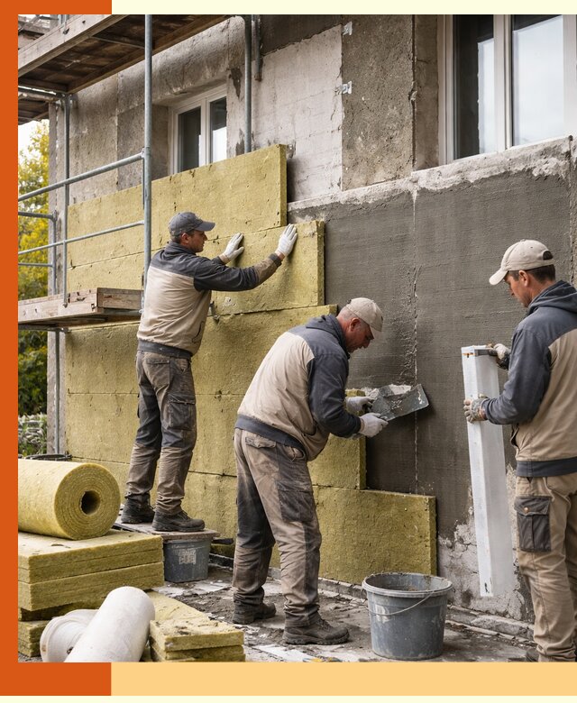 Утепление фасада зданий и домов в донском