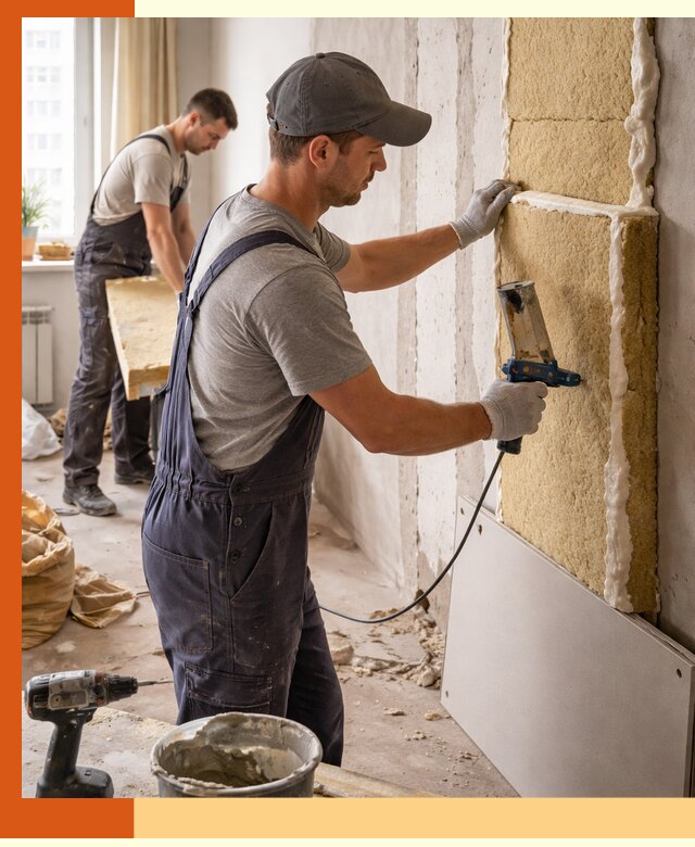 Утепление стен изнутри в донском — качественно и эффективно