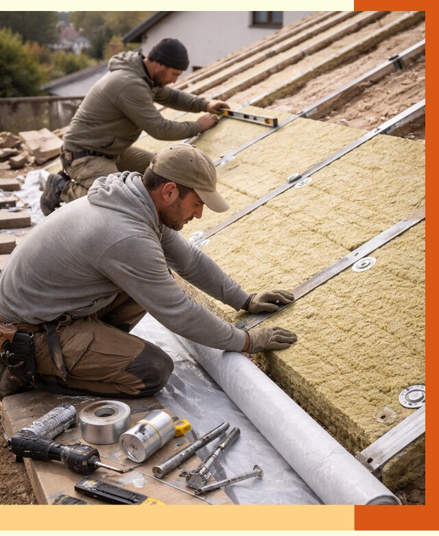 Утепление крыши снаружи в донском под ключ от 1216 руб./м2 | ТепломастерДнс