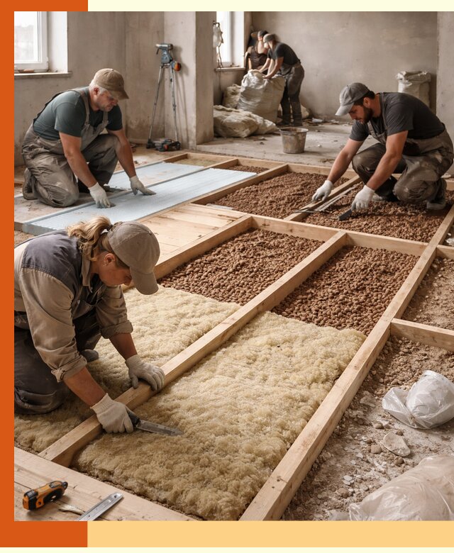 Утепление перекрытий жилых и промышленных зданий в донском