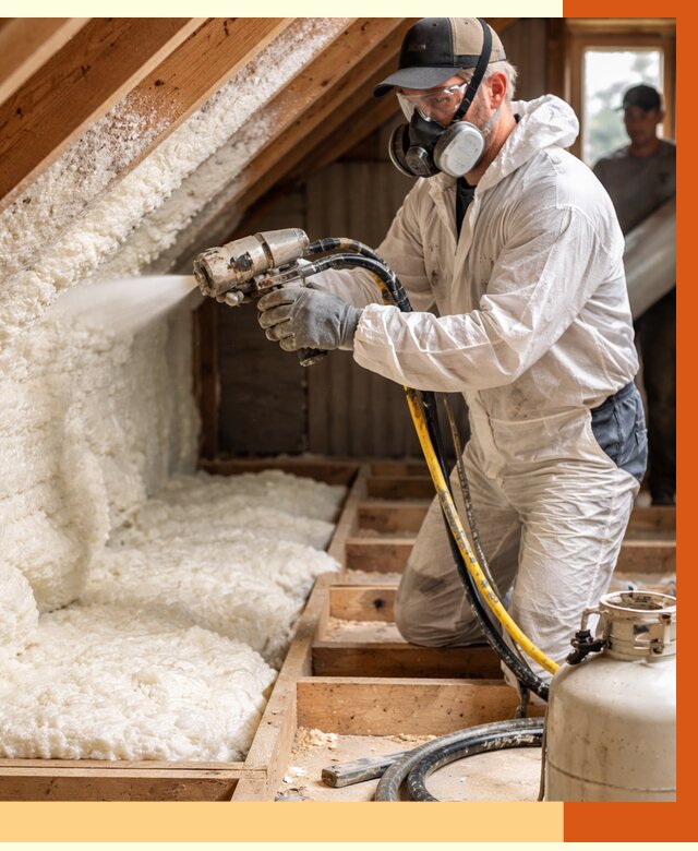 Утепление чердака ППУ в донском от 8734 руб./м2 — услуга под ключ | ТепломастерДнс