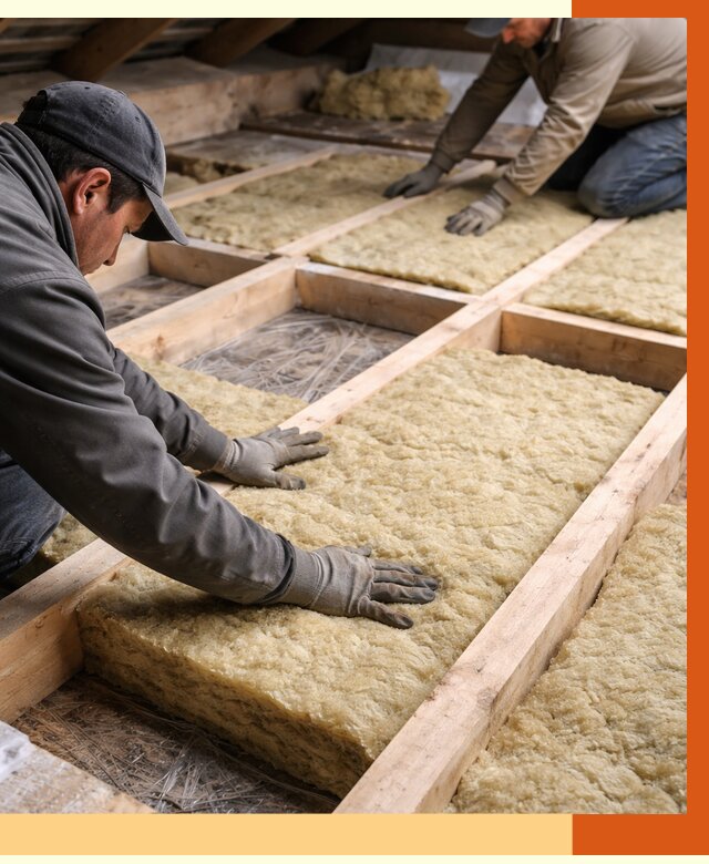 Утепление чердака минватой в донском от 3546 руб/м2 под ключ | ТепломастерДнс