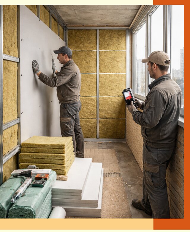 Утепление балкона в донском от 4559 руб. под ключ | ТепломастерДнс