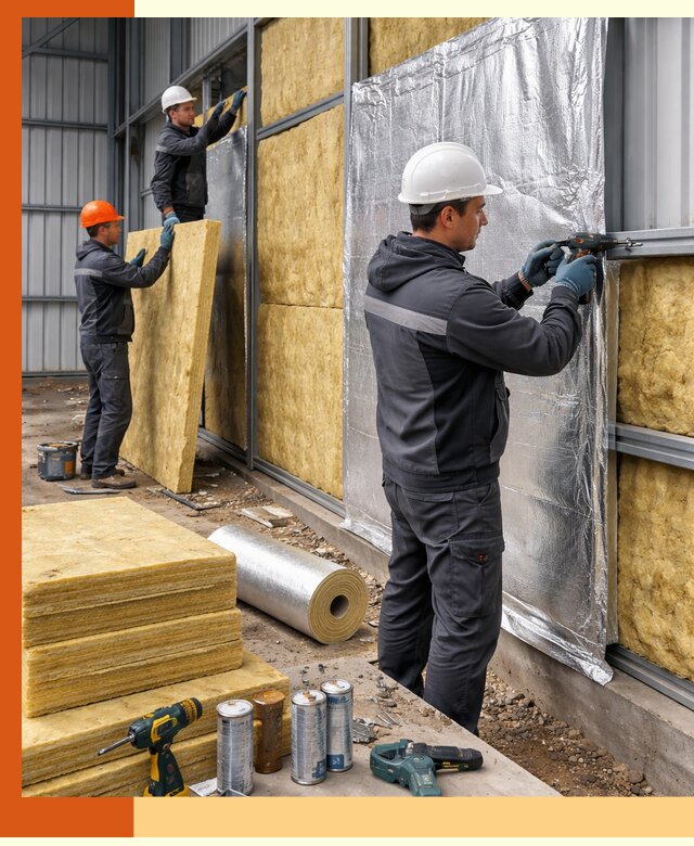 Утепление металлического ангара профессионально в донском