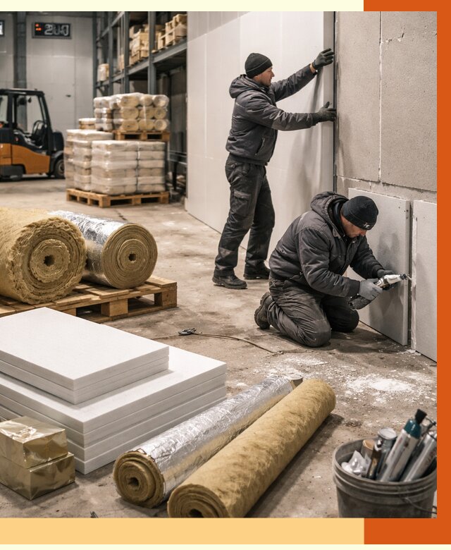 Утепление холодного склада в донском от 8612 руб/м2 — комплексное под ключ | ТепломастерДнс