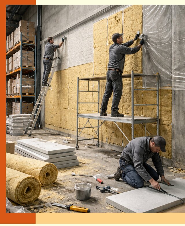 Утепление холодного склада под ключ в донском