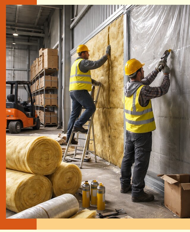 Утепление склада с техникой в донском под ключ