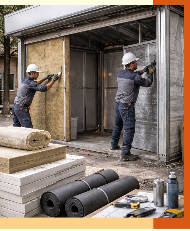 Утепление павильона шаурма в донском под ключ от 1216 руб. за м² | ТепломастерДнс