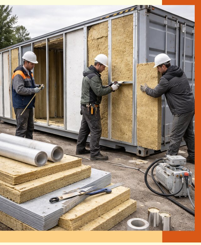 Утепление морского контейнера в донском от 3800 руб. под ключ | ТепломастерДнс