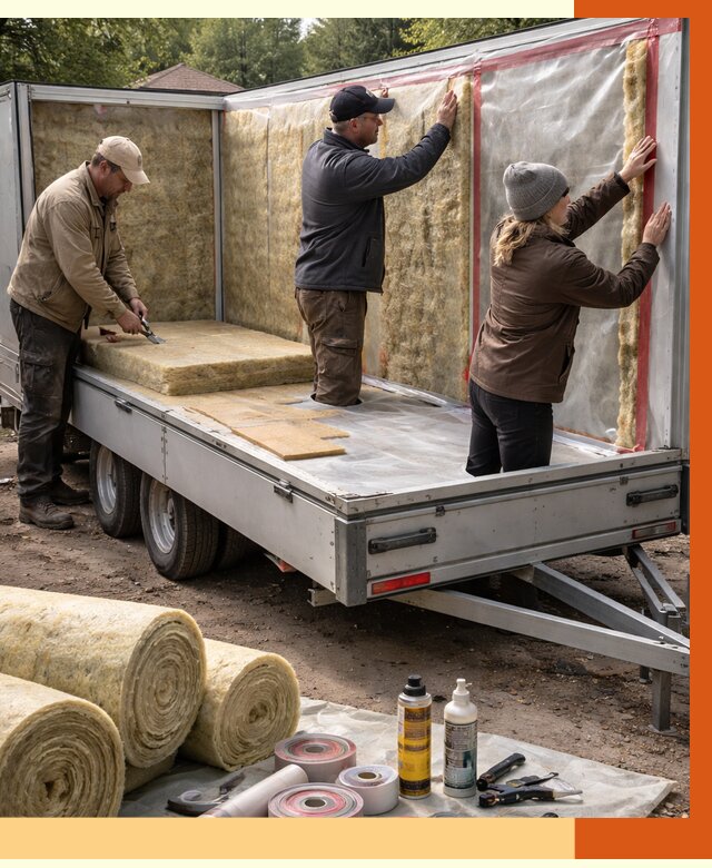 Утепление прицепа в донском под ключ от 12665 руб. — комплекс от ТепломастерДнс