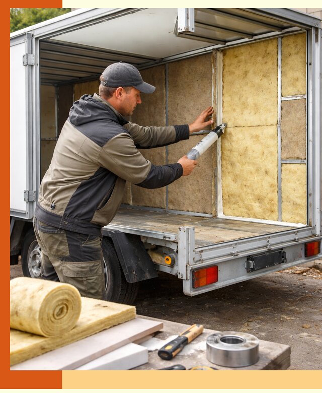 Профессиональное утепление прицепа в донском для любых условий