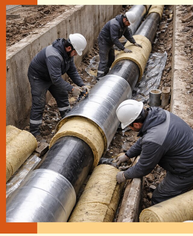 Утепление теплотрассы в донском: утеплительные работы и материалы