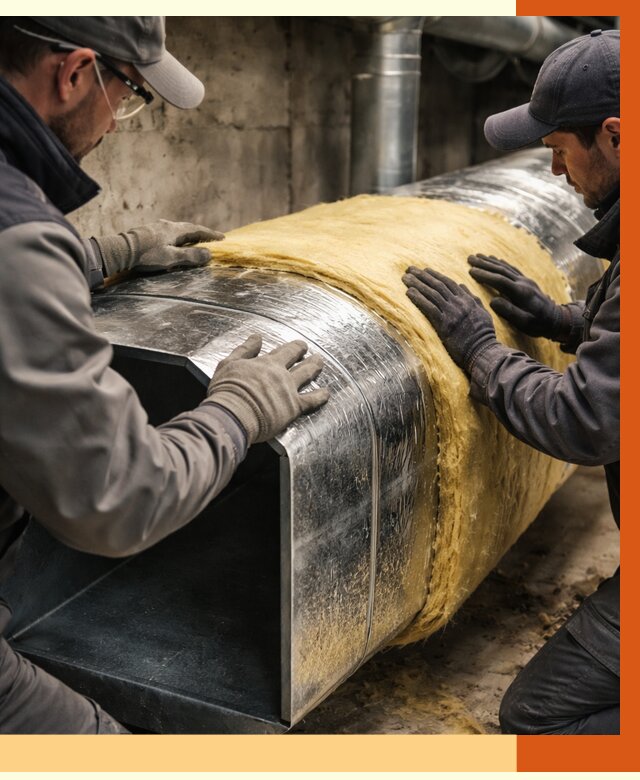 Утепление воздуховодов в донском от 4255 руб. — теплоизоляция вентиляции | ТепломастерДнс