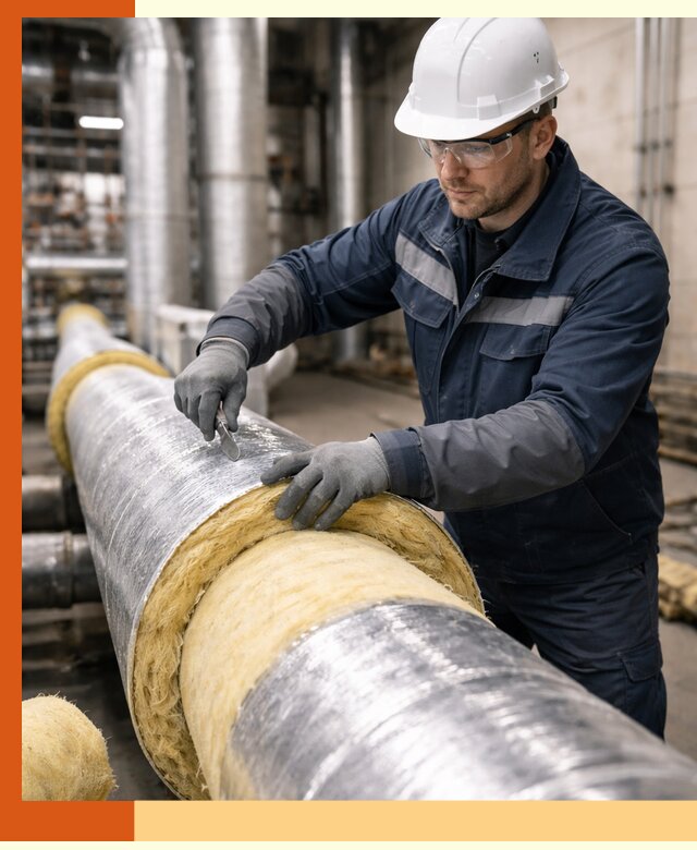 Утепление технологического оборудования и заводских установок в донском