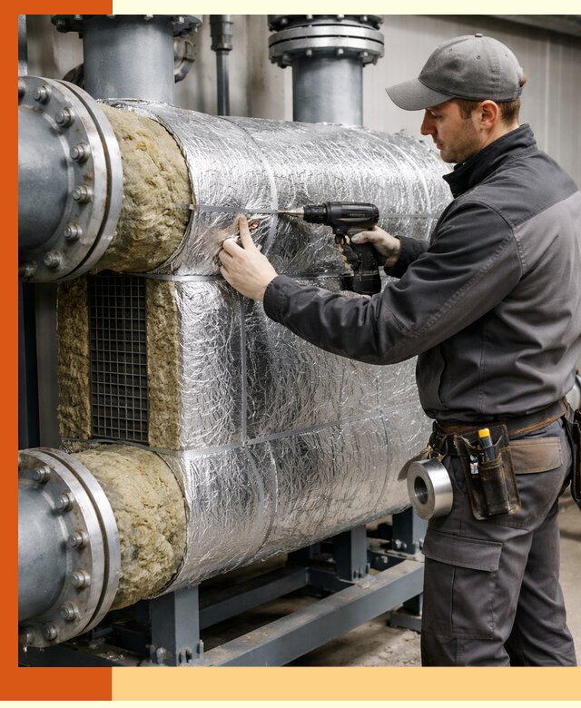 Утепление теплообменника в донском — профессиональная теплоизоляция оборудования