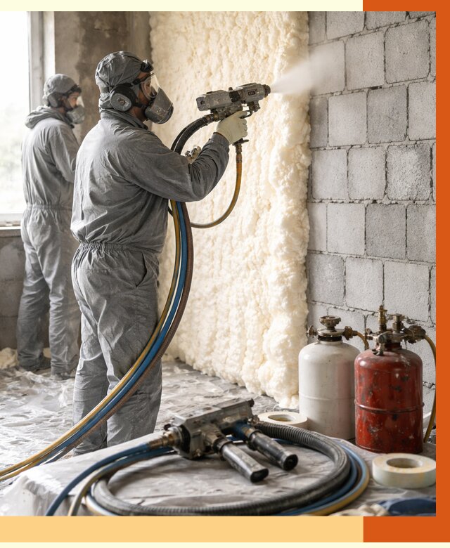 Утепление блочной стены ППУ в донском от 4306 руб./м² — ТепломастерДнс