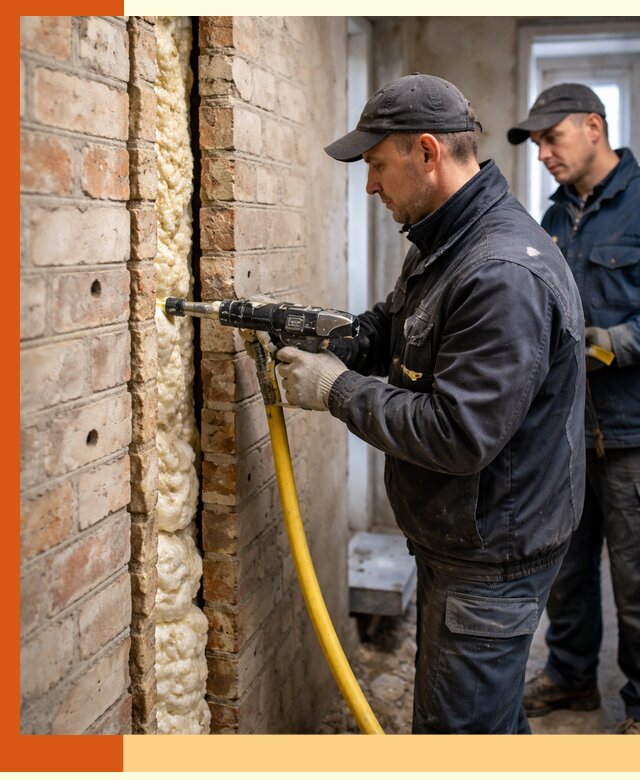 Межстеновое утепление пенополиуретаном в донском