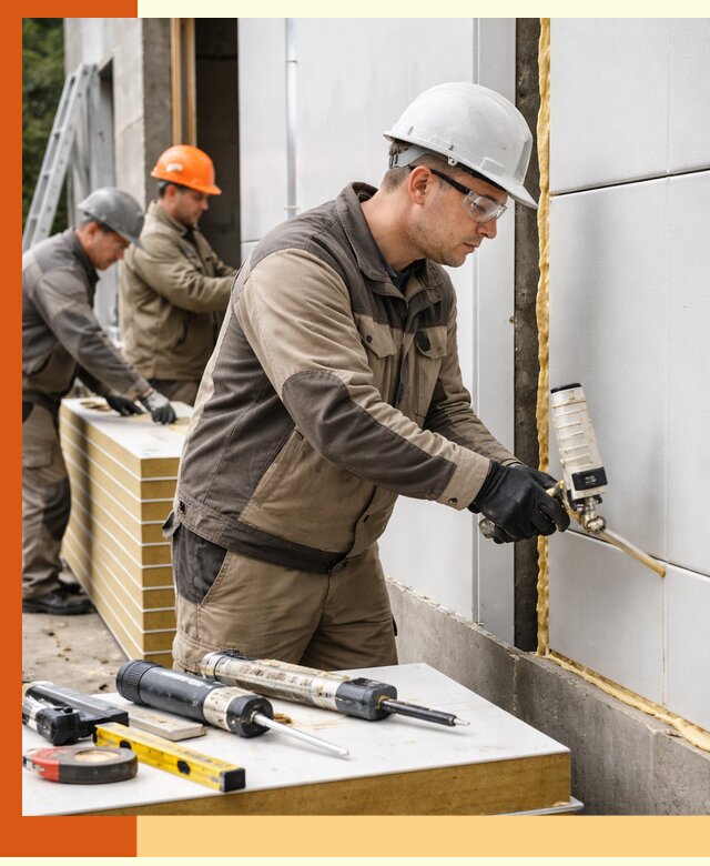 Утепление сэндвич-панелей пенополиуретаном в донском