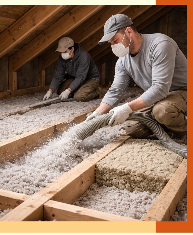 Заполнение полостей чердачного перекрытия в донском от 4559 руб. | ТепломастерДнс