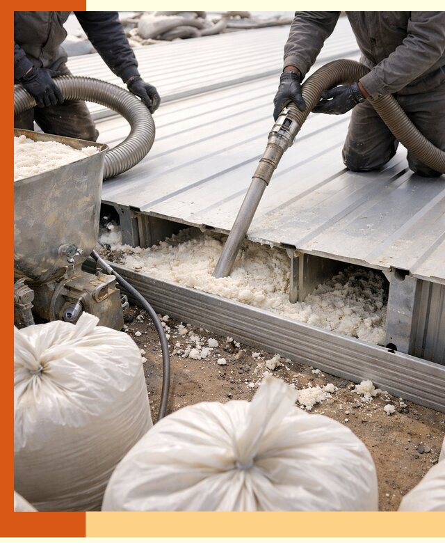 Заполнение пустот кровельных панелей пенными и мокрыми герметиками в донском