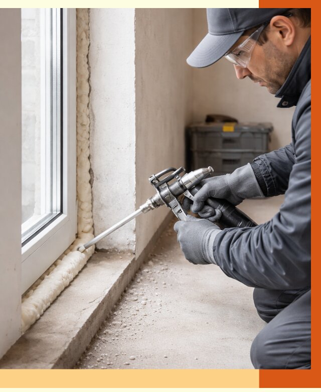 Герметизация стыков ППУ в донском от 1672 руб. за м2 — утепление примыканий под ключ | ТепломастерДнс