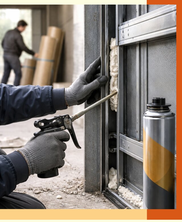 Заполнение пустот ворот в донском от 4559 руб. — заливка ППУ, утепление под ключ | ТепломастерДнс