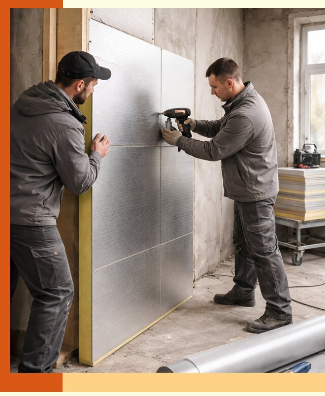 Утепление PIR панелями домов и зданий в донском