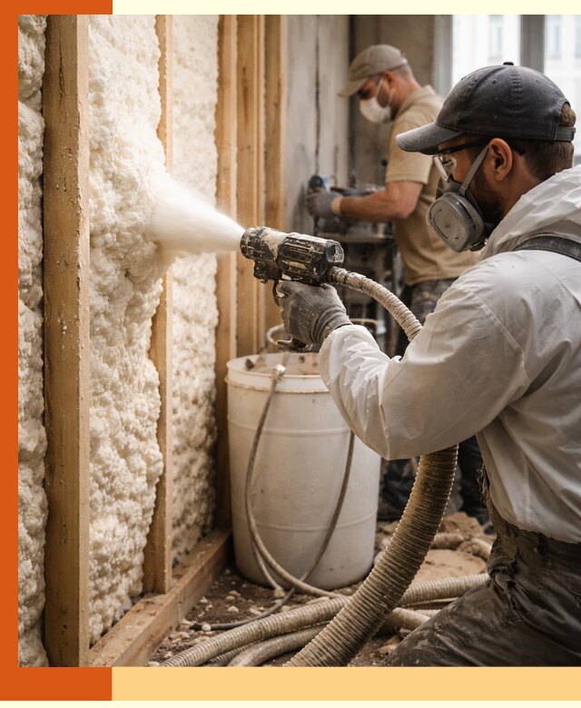 Утепление пеноизолом жилых и коммерческих объектов в донском