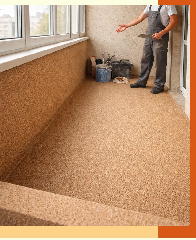 Утепление балкона жидкой пробкой в донском от 3698 руб/м² под ключ | ТепломастерДнс