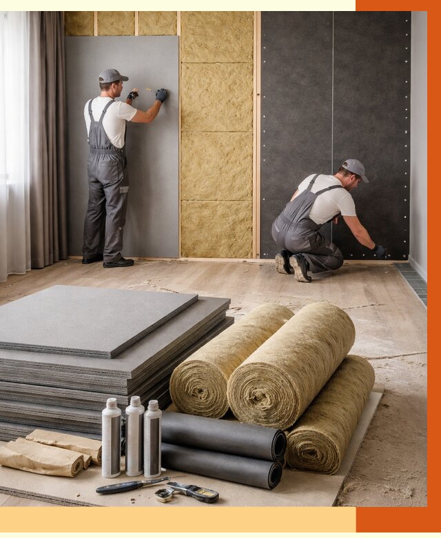 Шумоизоляция дома в донском от 4559 руб/м2 — комплексная звукоизоляция под ключ | ТепломастерДнс