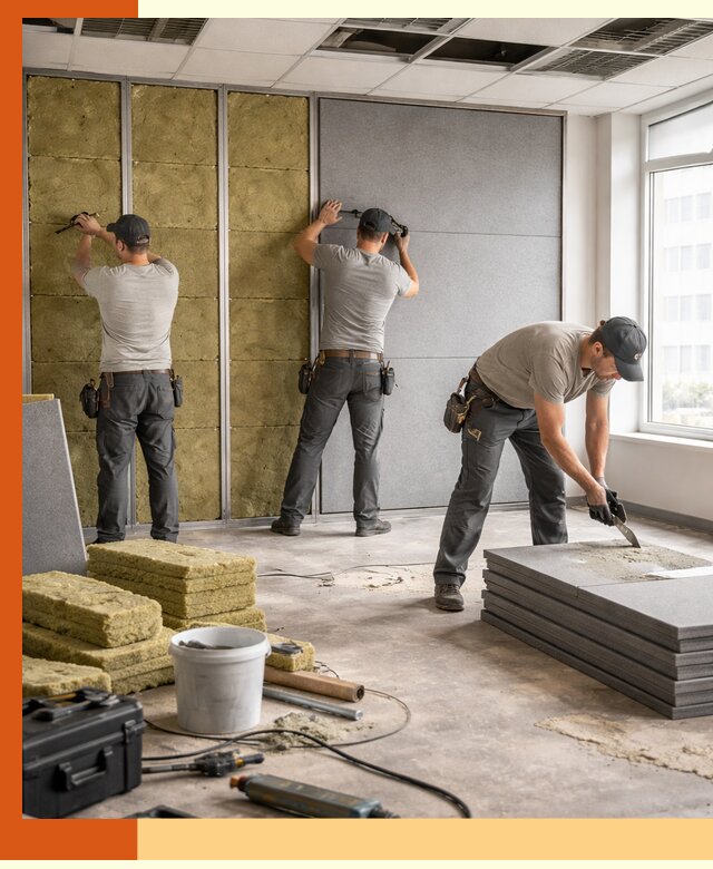 Профессиональная шумоизоляция офисов в донском для комфорта сотрудников