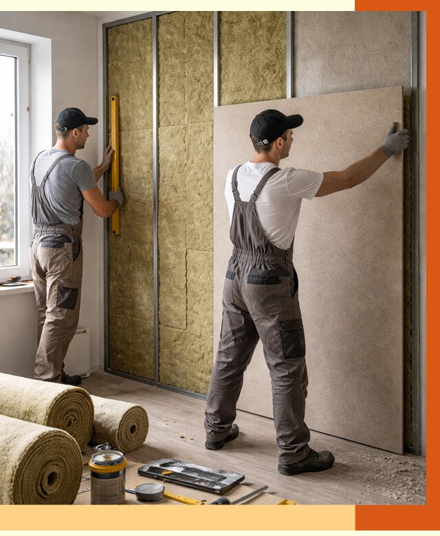 Шумоизоляция стен в донском от 4559 руб/м2 — звукоизоляция стен под ключ | ТепломастерДнс