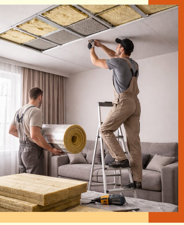 Шумоизоляция потолка в донском от 2280 руб. под ключ | Профессионально — ТепломастерДнс