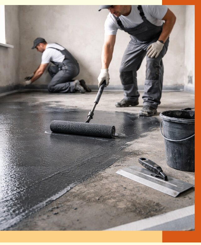 Профессиональная гидроизоляция пола в донском от 8612 руб. под ключ | ТепломастерДнс