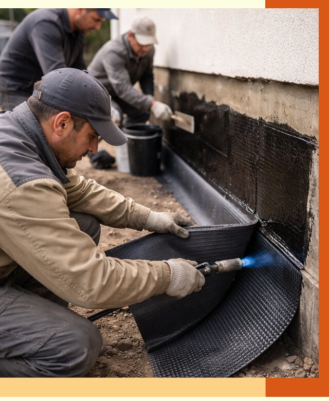 Гидроизоляция цоколя и отмостки в донском от 8612 руб. — ТепломастерДнс