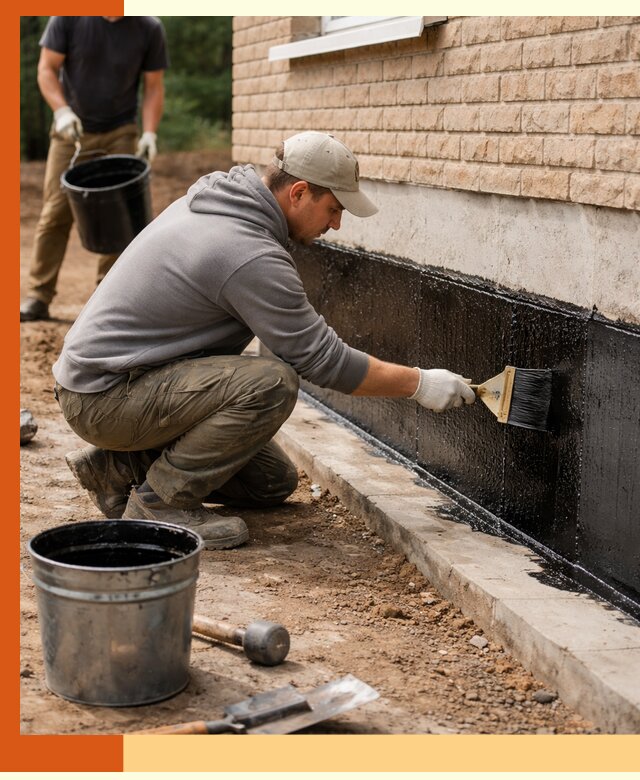 Гидроизоляция цоколя домов и зданий в донском эффективными методами