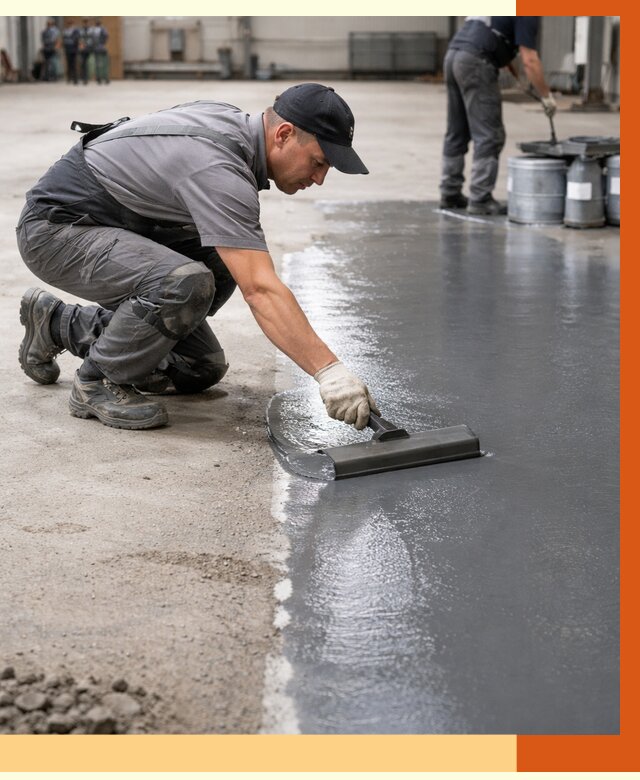 Гидроизоляция промышленного пола в донском от 1216 руб./м2 — ТепломастерДнс специалисты под ключ