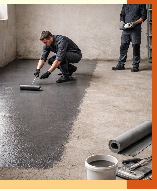 Гидроизоляция гаражного пола в донском от 3546 руб./м² — ТепломастерДнс профессионально