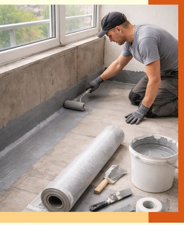 Профессиональная гидроизоляция балкона в донском от 4255 руб. | ТепломастерДнс