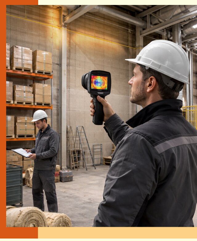 Тепловизионное обследование склада и выявление утечек в донском