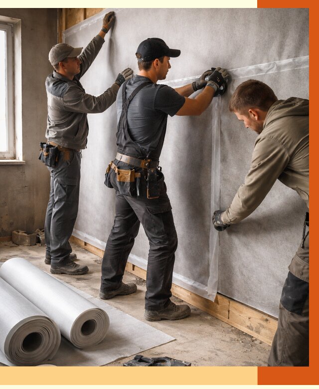 Монтаж ветроизоляции в донском от 4559 руб./м2 — профессионально | ТепломастерДнс